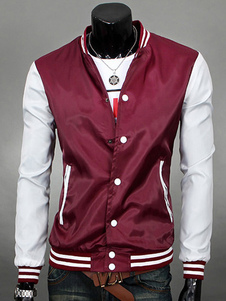 Veste bicolore color-block en polyester