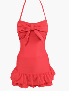 Lycra Spandex sans fil une pièce maillots de bain