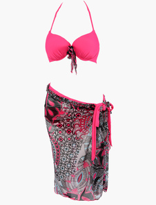 Pousser vers le haut de maillot de bain Sexy armatures imprimé