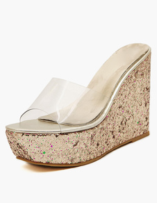 Joli coin Transparente talon PVC glisse