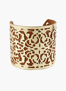 Bracelet de menottes métallique rétro sans fermoir