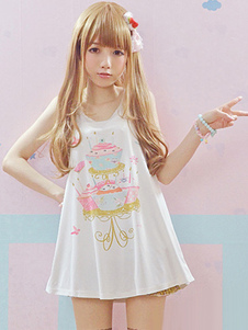 Grande Multi couleur coton impression Lolita Blouse