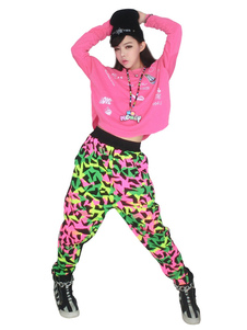 Pantalon de danse Hip Hop synthétique Multi couleur