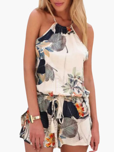 Combinaison féminine multicolore imprimée