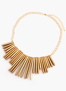 Collier sequins bohémien fermoir