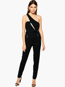 Combinaison pour femme noire creusé de fête