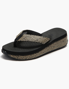 Tongs sandales plage talons compensés