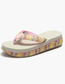 Tongs sandales plage talons compensés