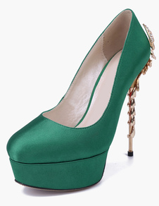 Escarpins plateforme talons aigus mocassin