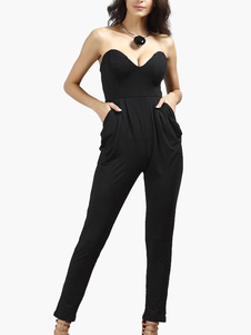 Combinaison féminine unicolore poches Vacances