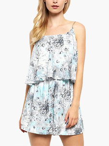 Combinaison féminine multicolore fleurie