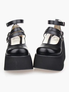 Chaussures Lolita PU noir