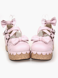 Chaussures de lolita parfaites PU rose