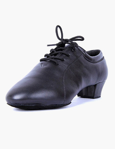 Chaussures de danse Jazz noires talons épais