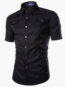 Chemise coton manches courtes