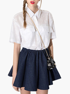 Robe skater bicolore bicolore plissé plissé