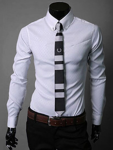 chemise de Costume moulante coton