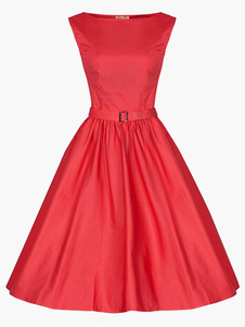 Robe skater unicolore plissé