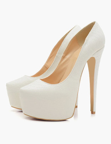 Escarpins à plateforme talons aigus serpent mocassin