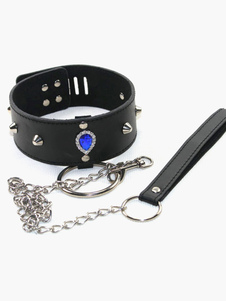 Toussaint Cosplay noir sexe Diamond pendentif de l'homme en cuir PU Sexy