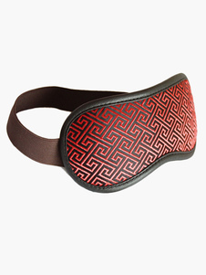 Masque pour les yeux de l'homme en cuir rouge PU Sexy sexe