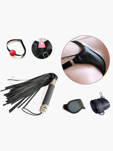 Jouets sexuels de l'homme sexy populaire 6 pièces PU cuir