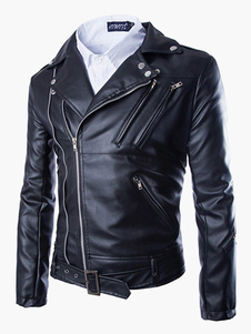 Veste homme noir col à revers