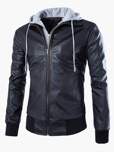 Veste homme unicolore col montant