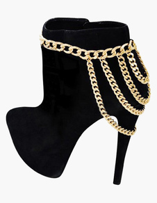 La chaîne d'or pour chaussures amovibles motif pour la femme