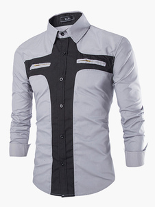 Chemise coton imprimé géométrique