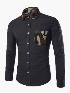 Chemise coton multicolore manches longues