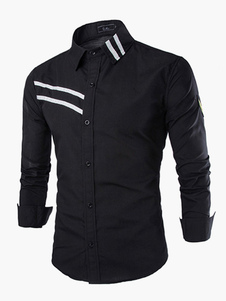 Chemise casual coton multicolore manches longues