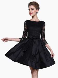 Belle Robe skater mode acétate de cellulose noir