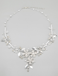 Collier de mariée rhinestone Taillée Poire