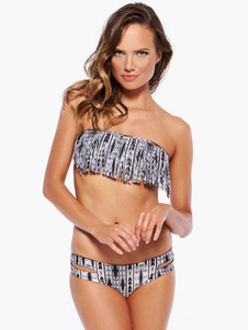 Costume Bikini sexy multicolore Bustier pour femme