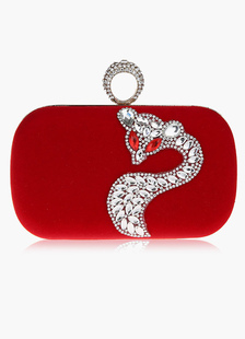 Magnifique sac à main de marié rouge