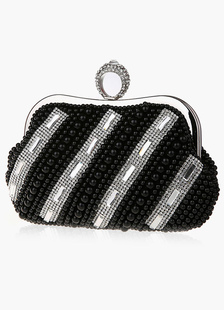 Beau sac à main de marié noir