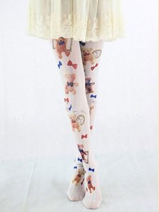 Chaussettes Lolita jolies avec petit ours