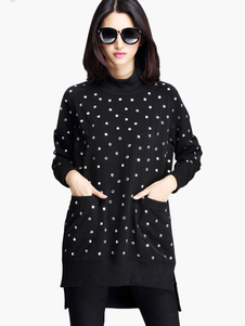 Fascinante robe pull mode noire street style