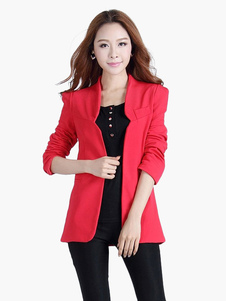 Attrayant blanzer pour femme unicolore plissé