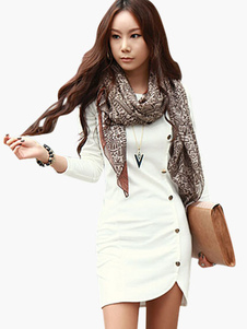 Robe bodycon à volants moulant