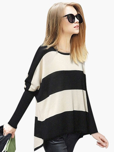 Doux pull pour femme casual abricot plissé