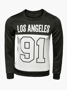 Sweat populaire coton mélangé imprimé lettres