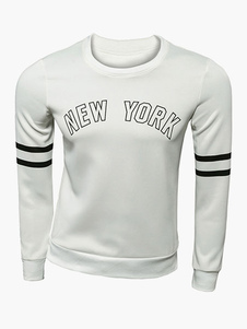 Sweat classique coton mélangé imprimé lettres
