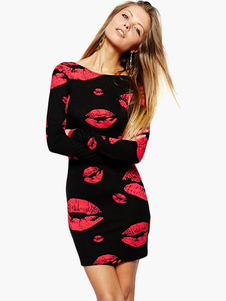 Fabuleuse mini robe multicolore col rond