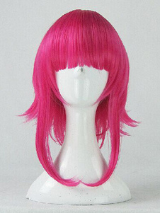 Toussaint Cosplay Perruque rose rouge League Of Legends résistant à la chaleur Anne fibre