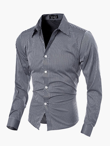 Chemise homme coton manches longues