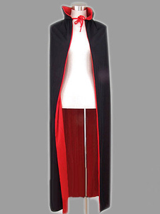 Poncho noir de Double-côté accessoires de costumes pour Halloween