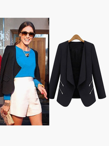 Beau blazer féminin style urbain col à revers convenable