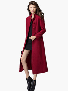 Populaire manteau col montant